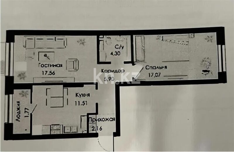 Продажа 2-комнатной квартиры, 61 м² - Продажа квартир от собственников в Алматы - страница 517 фото 1 из 1
