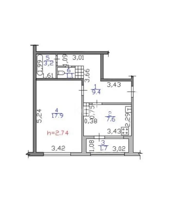 Продажа 1-комнатной квартиры, 40.9 м² - Продажа однокомнатных квартир в Бостандыкском р-не Алматы - страница 16 фото 3 из 3