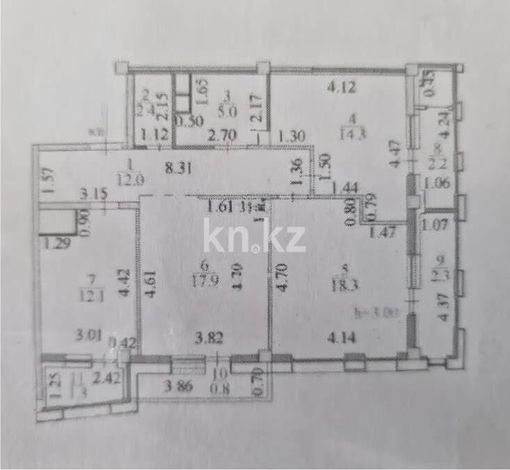 Продажа 3-комнатной квартиры, 90 м² - Продажа трехкомнатных квартир в кирпичном доме в Астане - страница 3 фото 3 из 3
