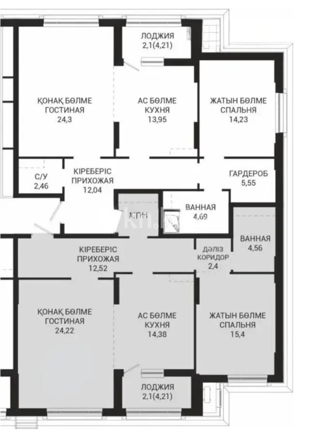 Продажа 2-комнатной квартиры, 79.5 м² - Продажа квартир в р-не Сарайшык Астаны - страница 21 фото 5 из 5