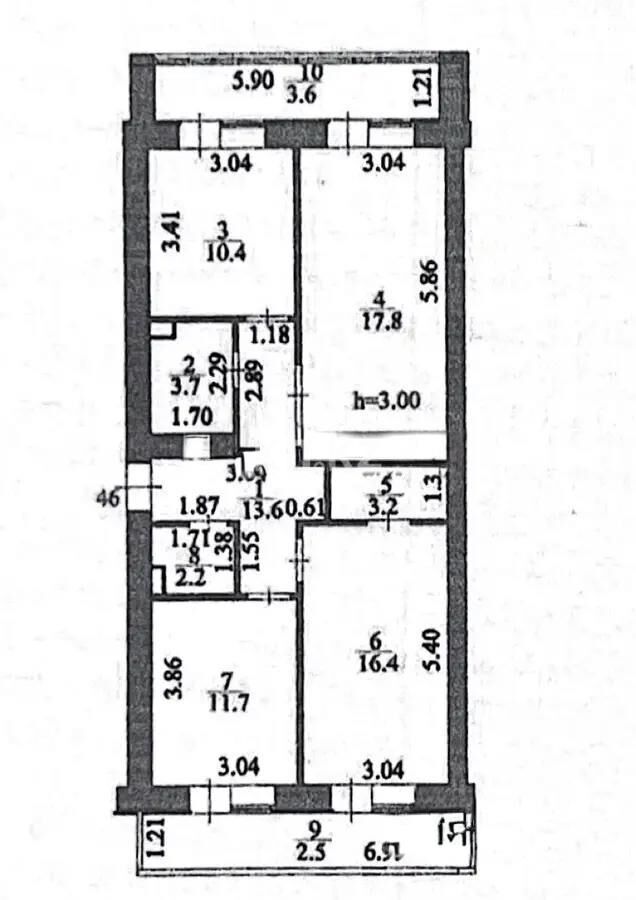 Продажа 3-комнатной квартиры, 85.1 м² - Продажа квартир в кирпичном доме в Астане - страница 196 фото 10 из 10