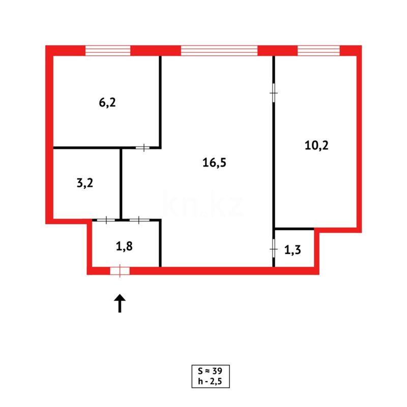 Продажа 2-комнатной квартиры, 42 м² - Продажа недвижимости в Караганде - страница 4 фото 9 из 9