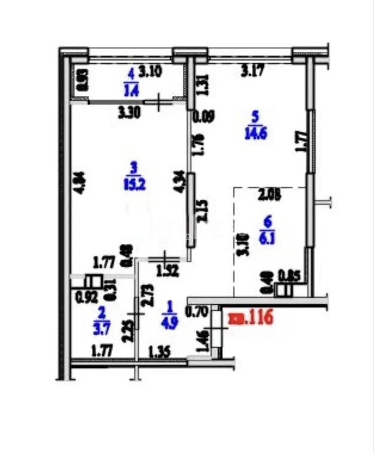 Продажа 2-комнатной квартиры, 46 м² - Продажа квартир в Казахстане - страница 139 фото 1 из 1