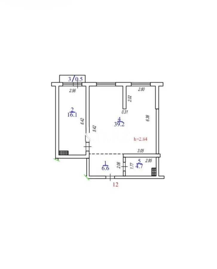 Продажа 2-комнатной квартиры, 67.1 м² - Продажа двухкомнатных квартир в Казахстане - страница 10 фото 1 из 1