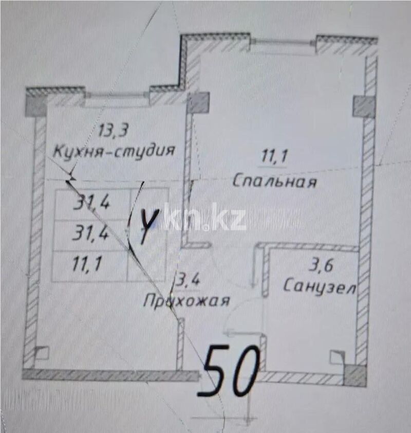 Продажа 1-комнатной квартиры, 35 м² - Продажа домов, коттеджей в Жезказгане фото 6 из 6