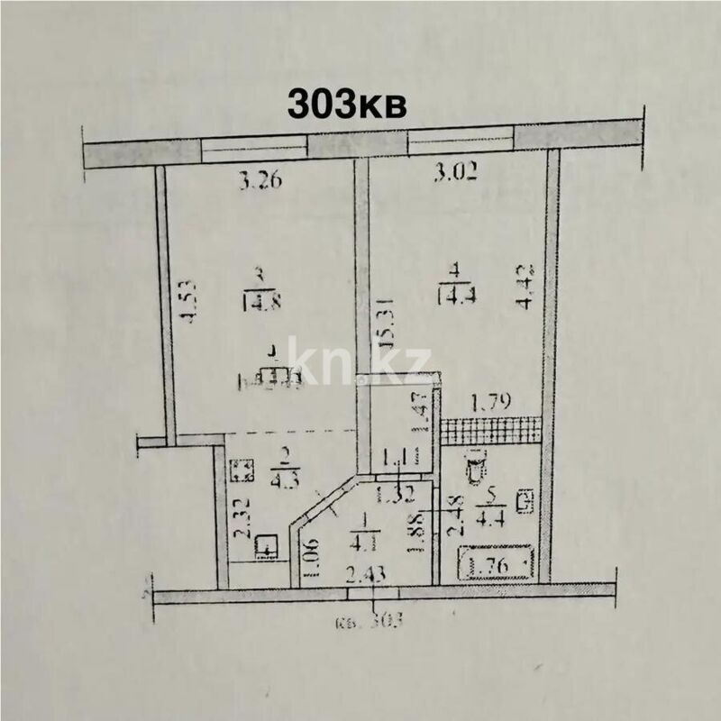 Продажа 2-комнатной квартиры, 42.3 м² - Продажа квартир от собственников в Алматы - страница 13 фото 4 из 4