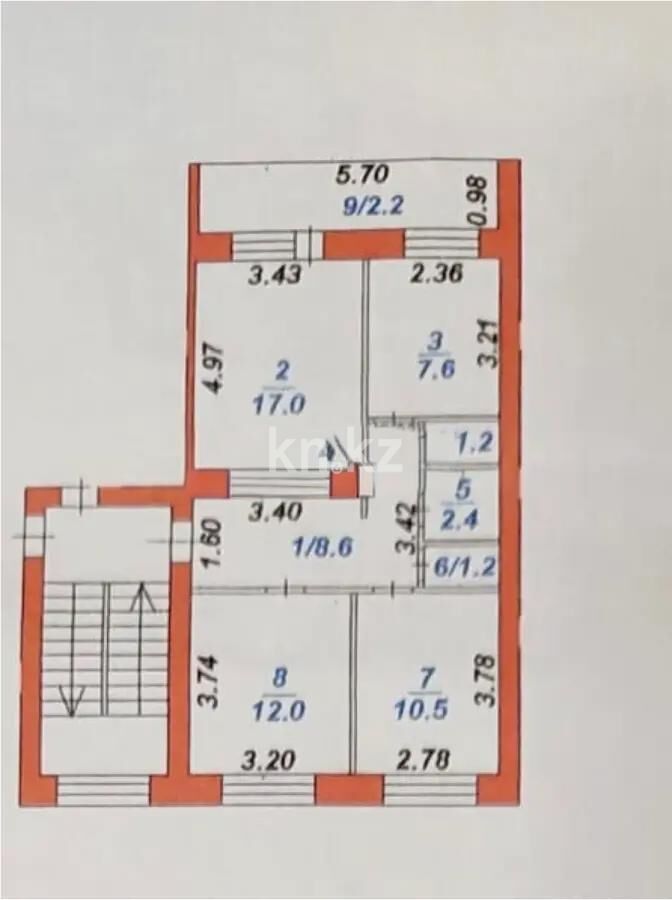 Продажа 3-комнатной квартиры, 62 м² - Продажа квартир в Караганде - страница 30 фото 5 из 5