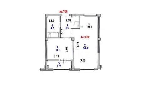 Продажа 2-комнатной квартиры, 49 м² - Продажа двухкомнатных квартир в блочном доме в Казахстане - страница 71 фото 1 из 1