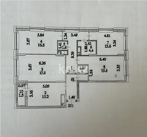 Продажа 4-комнатной квартиры, 112.4 м² - Продажа квартир в блочном доме в Астане - страница 158 фото 1 из 1