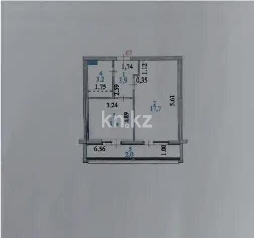 Продажа 1-комнатной квартиры, 36 м² - Продажа однокомнатных квартир в Астане - страница 15 фото 1 из 1