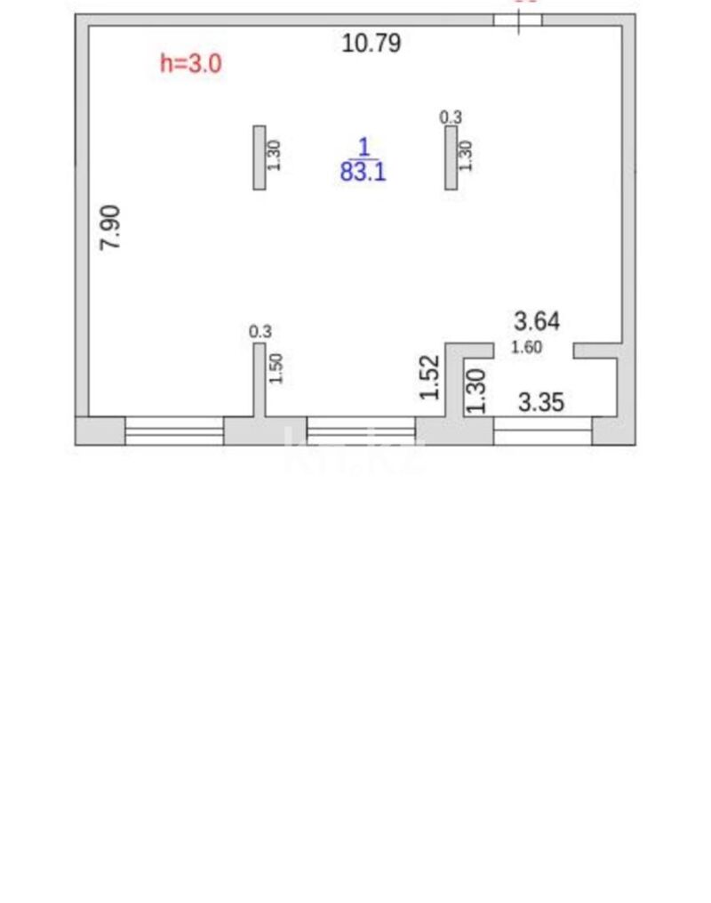 Продажа 3-комнатной квартиры, 83 м² - Продажа квартир в монолитно-каркасном доме в Караганде - страница 3 фото 1 из 1