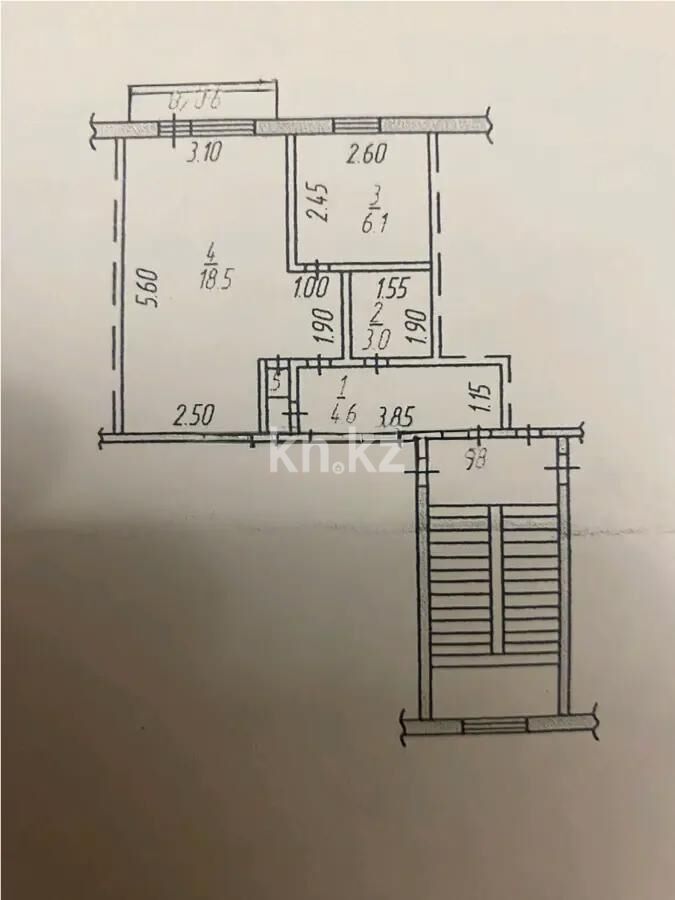 Продажа 1-комнатной квартиры, 33 м² - Продажа однокомнатных квартир в Темиртау - страница 6 фото 4 из 4