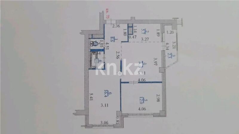 Продажа 3-комнатной квартиры, 64.7 м² - Продажа трехкомнатных квартир в Медеуском р-не Алматы - страница 14 фото 5 из 5