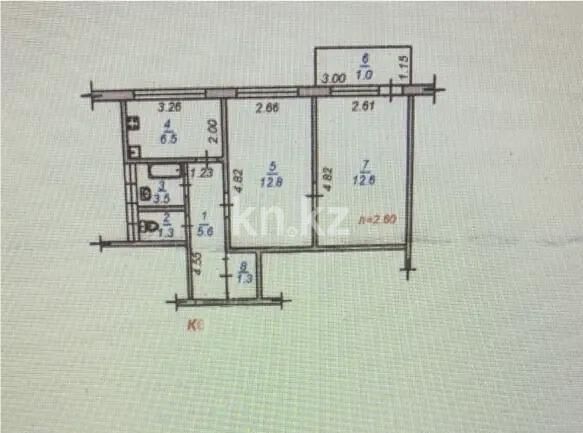 Продажа 2-комнатной квартиры, 45 м² - Продажа двухкомнатных квартир в панельном доме в Казахстане - страница 82 фото 3 из 3