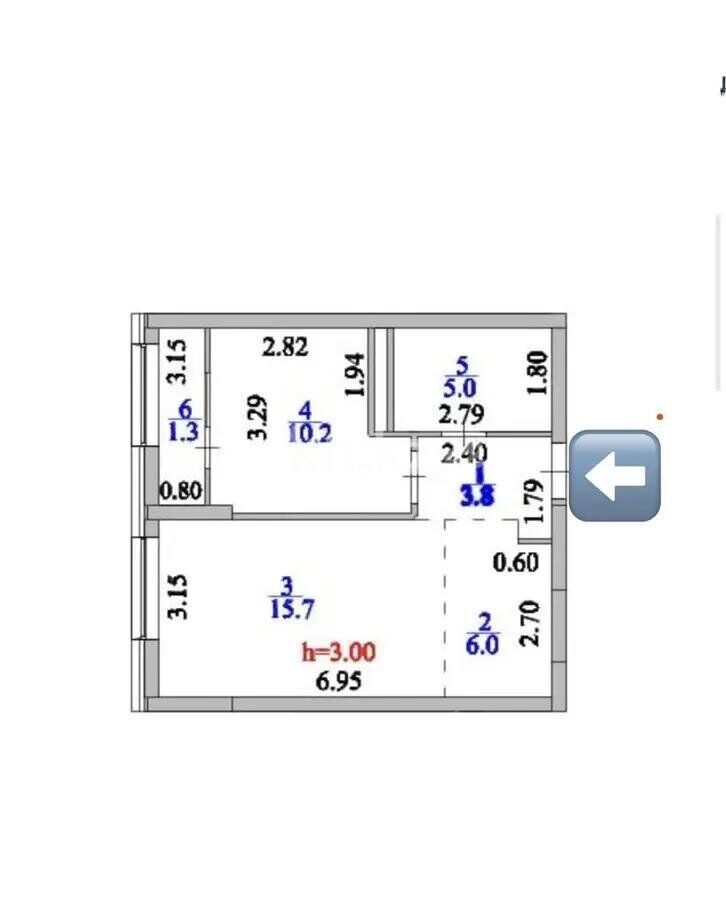 Продажа 2-комнатной квартиры, 42 м² - Продажа двухкомнатных квартир в р-не Есиль Астаны - страница 12 фото 5 из 5