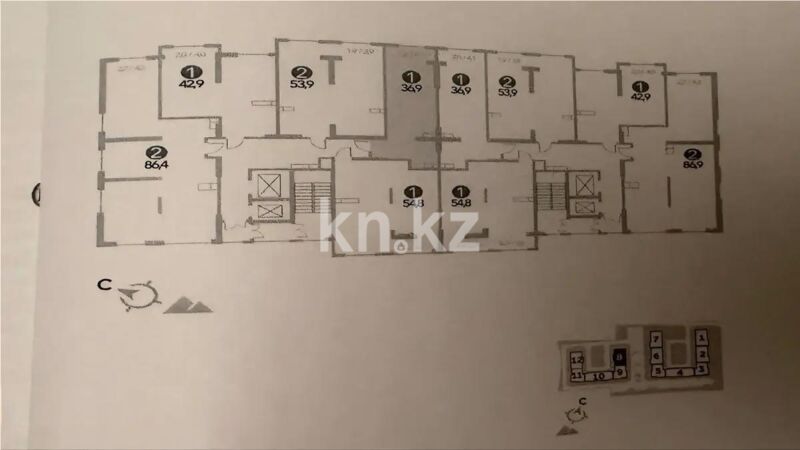 Продажа 1-комнатной квартиры, 37 м² - Продажа однокомнатных квартир в монолитно-каркасном доме в Алматы - страница 69 фото 1 из 1