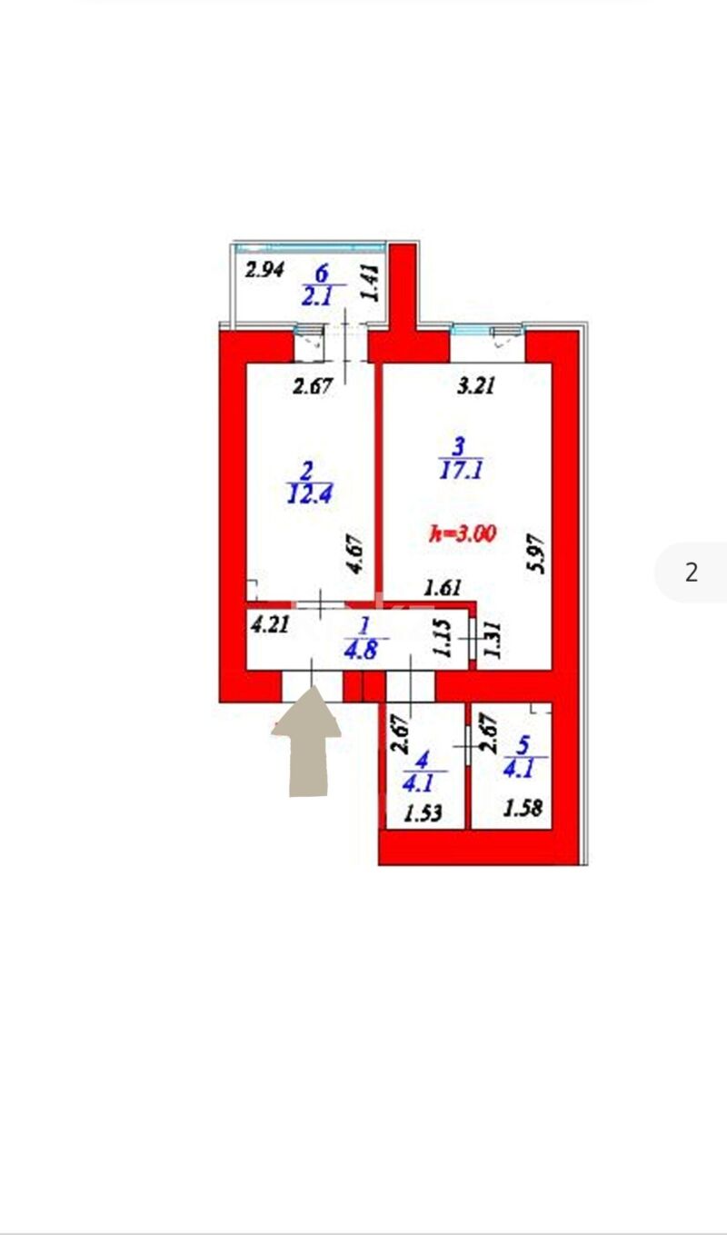Продажа 1-комнатной квартиры, 44.6 м² - Продажа однокомнатных квартир в Астане - страница 49 фото 2 из 11