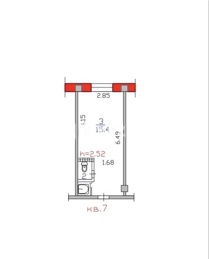Продажа 1-комнатной квартиры, 18 м² - Продажа однокомнатных квартир в Алмалинском р-не Алматы - страница 14 фото 5 из 5