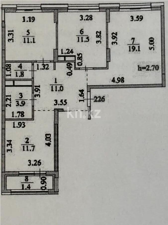 Продажа 3-комнатной квартиры, 71.5 м² - Продажа трехкомнатных квартир в блочном доме в Астане - страница 8 фото 5 из 5