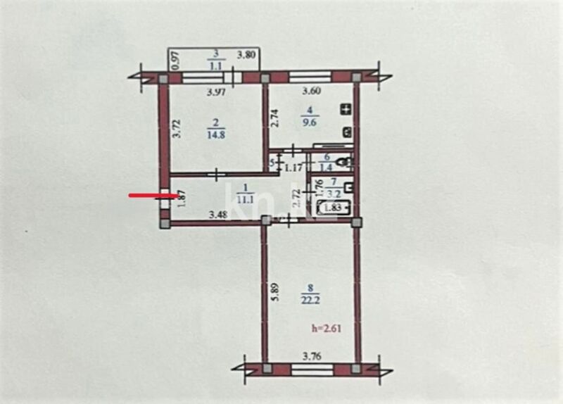 Продажа 2-комнатной квартиры, 63.7 м² - Продажа квартир в Алмалинском р-не Алматы фото 12 из 12