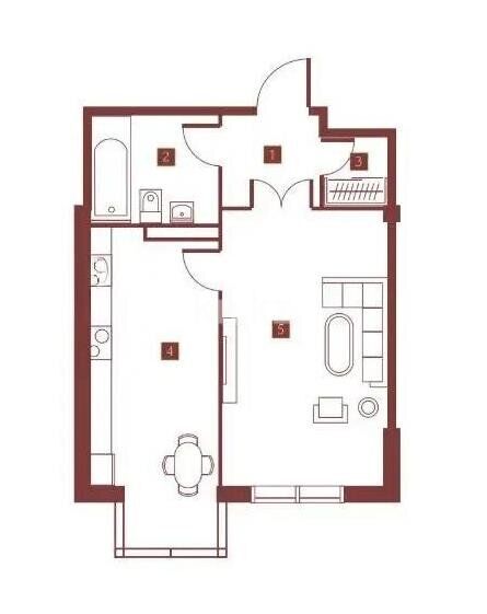 Продажа 1-комнатной квартиры, 42.1 м² - Продажа недвижимости в Алматы - страница 17 фото 1 из 1
