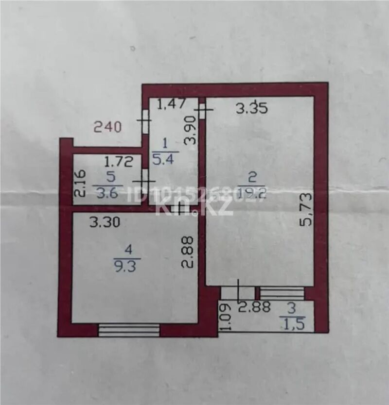 Продажа 1-комнатной квартиры, 39 м² - Продажа однокомнатных квартир в Астане - страница 29 фото 9 из 9