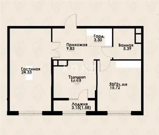 Продажа 2-комнатной квартиры, 72 м² - Продажа квартир в Казахстане - страница 25 фото 1 из 1