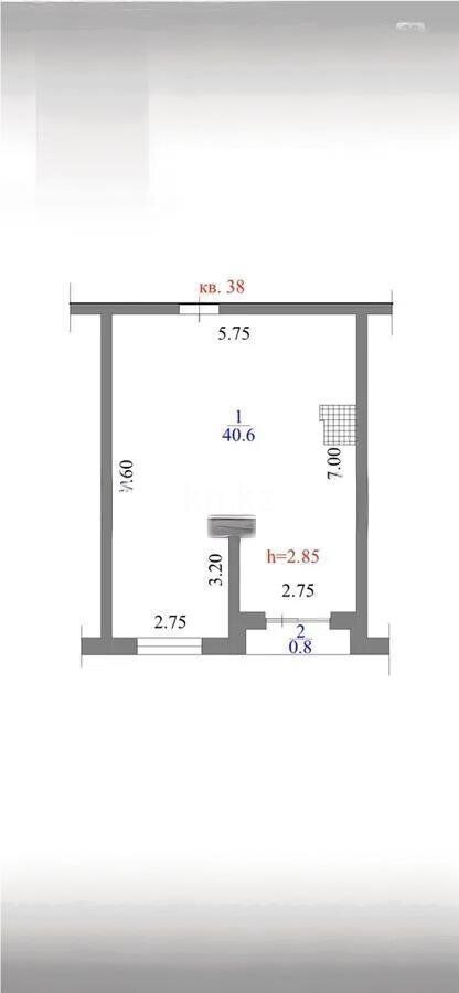 Продажа 1-комнатной квартиры, 41.4 м² - Недвижимость в Алматы - страница 10 фото 1 из 1