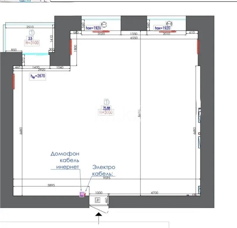 Продажа 2-комнатной квартиры, 77 м² - Продажа двухкомнатных квартир в кирпичном доме в Караганде - страница 7 фото 7 из 7