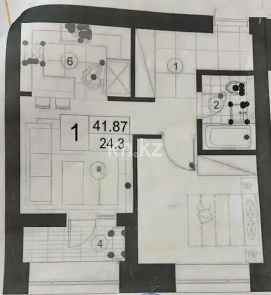 Продажа 2-комнатной квартиры, 42 м² - Продажа двухкомнатных квартир в р-не Сарайшык Астаны - страница 29 фото 2 из 2