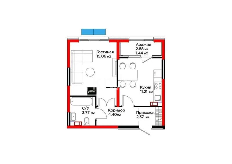 Продажа 1-комнатной квартиры, 38 м² - Продажа однокомнатных квартир в Турксибском р-не Алматы - страница 6 фото 1 из 1