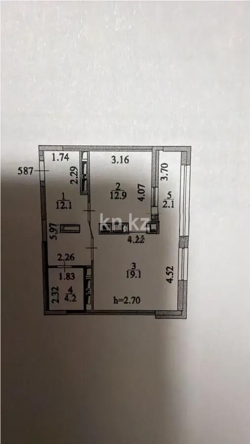 Продажа 1-комнатной квартиры, 50.4 м² - Продажа однокомнатных квартир в р-не Есиль Астаны - страница 16 фото 1 из 1