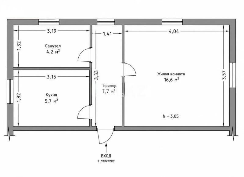 Продажа 1-комнатной квартиры, 32 м² - Продажа однокомнатных квартир от собственников в Казахстане - страница 12 фото 4 из 4