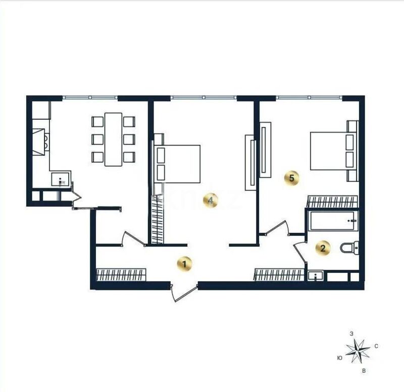 Продажа 2-комнатной квартиры, 70 м² - Продажа двухкомнатных квартир в Турксибском р-не Алматы - страница 11 фото 2 из 2
