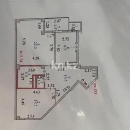 Продажа 2-комнатной квартиры, 69 м² - Продажа двухкомнатных квартир в блочном доме в Казахстане - страница 63 фото 5 из 5