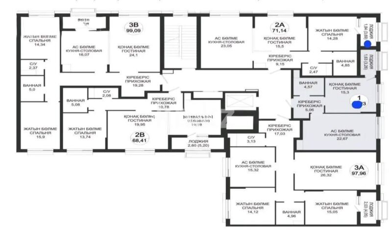 Продажа 1-комнатной квартиры, 52 м² - Продажа однокомнатных квартир в р-не Есиль Астаны - страница 15 фото 1 из 1