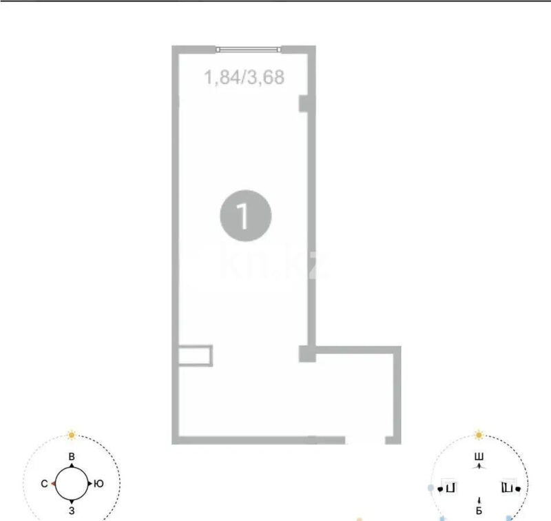 Продажа 1-комнатной квартиры, 30.8 м² - Продажа однокомнатных квартир в Ауэзовском р-не Алматы - страница 21 фото 1 из 1