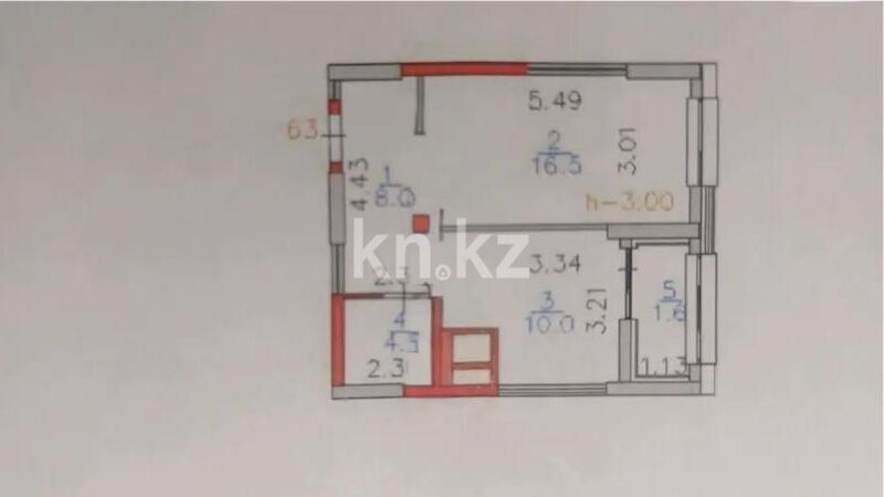 Продажа 1-комнатной квартиры, 40.2 м² - Продажа квартир в Казахстане - страница 78 фото 1 из 1