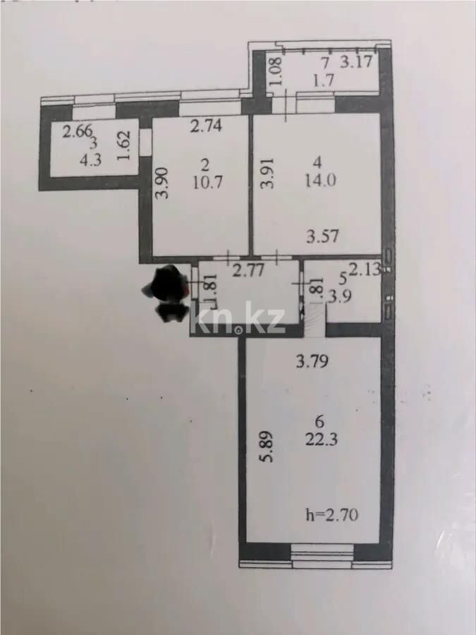 Продажа 2-комнатной квартиры, 62 м² - Продажа двухкомнатных квартир в р-не Есиль Астаны - страница 15 фото 1 из 1