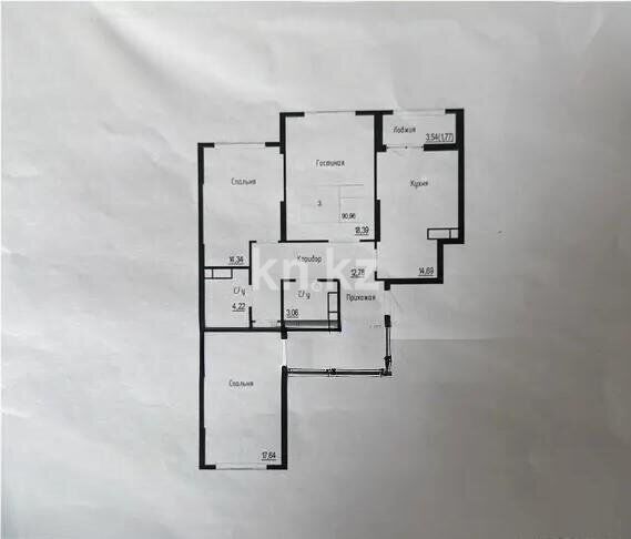 Продажа 3-комнатной квартиры, 92 м² - Продажа квартир в Казахстане - страница 84 фото 1 из 1