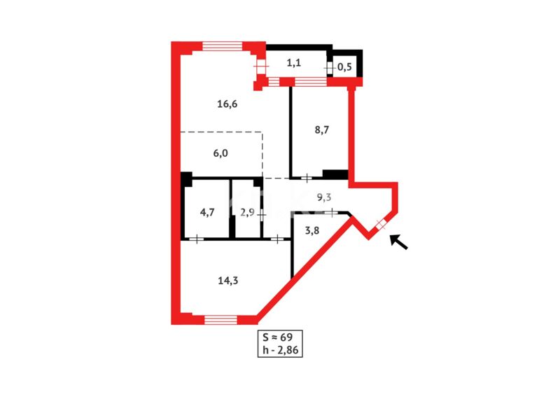 Продажа 3-комнатной квартиры, 70 м² - Продажа трехкомнатных квартир в Астане - страница 2 фото 10 из 10
