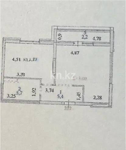 Продажа 1-комнатной квартиры, 49 м² - Продажа однокомнатных квартир в р-не Нура Астаны - страница 20 фото 4 из 4