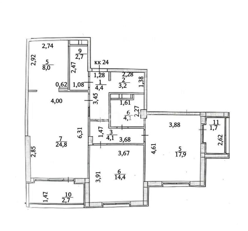 Продажа 3-комнатной квартиры, 88.3 м² - Продажа квартир в р-не Есиль Астаны - страница 11 фото 7 из 7