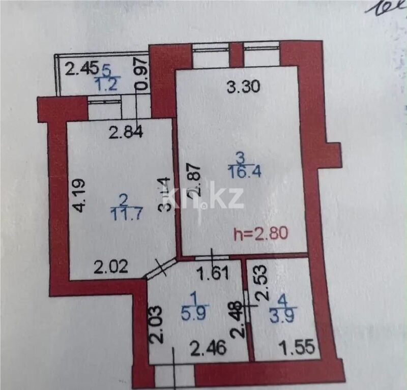 Продажа 1-комнатной квартиры, 40 м² - Продажа однокомнатных квартир в р-не Есиль Астаны - страница 3 фото 4 из 4