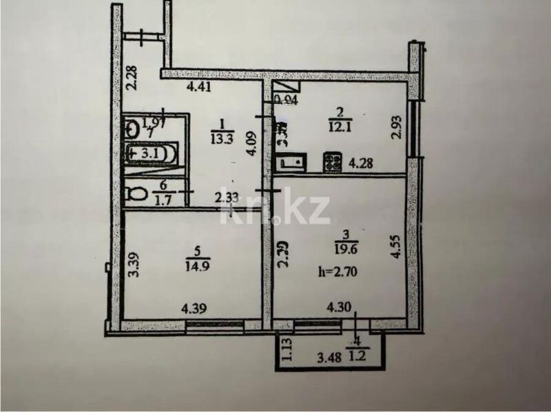Продажа 2-комнатной квартиры, 65 м² - Продажа квартир в Ауэзовском р-не Алматы - страница 7 фото 6 из 6