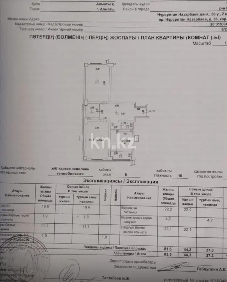 Продажа 2-комнатной квартиры, 83.5 м² - Продажа квартир от собственников в Алматы - страница 281 фото 1 из 1