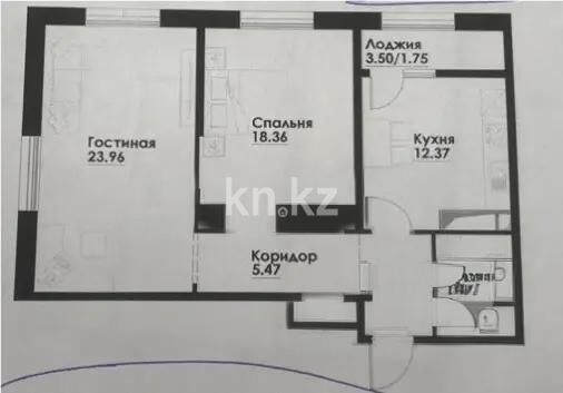 Продажа 2-комнатной квартиры, 70.59 м² - Продажа квартир в Алатауском р-не Алматы - страница 2 фото 1 из 1
