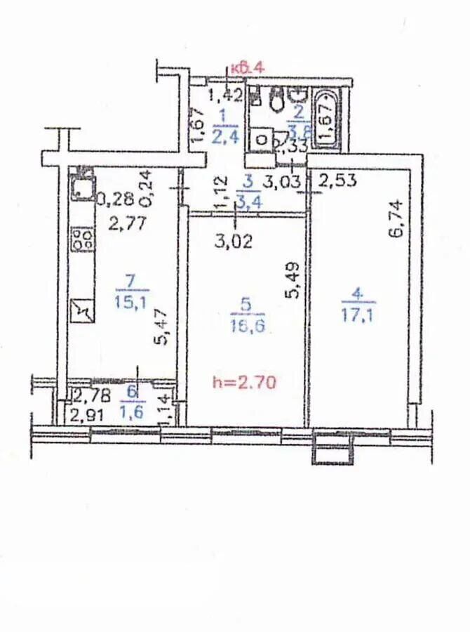 Продажа 2-комнатной квартиры, 60 м² - Продажа квартир в Казахстане - страница 253 фото 5 из 5