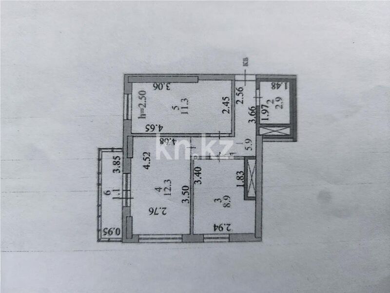 Продажа 2-комнатной квартиры, 43 м² - Продажа двухкомнатных квартир в кирпичном доме в Астане фото 4 из 4