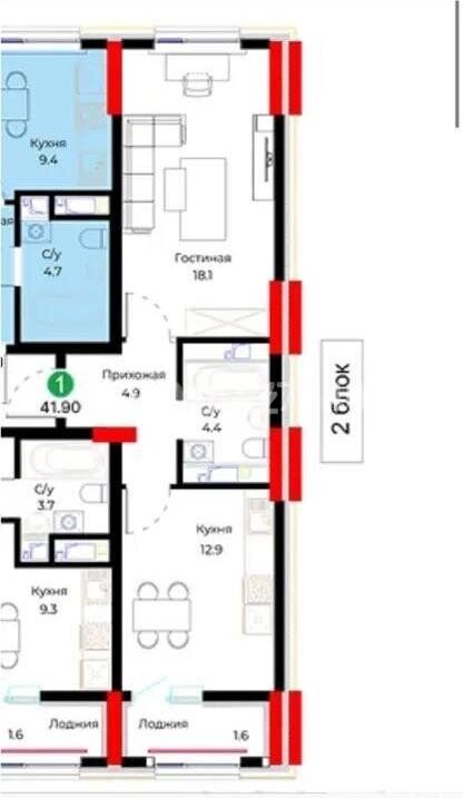 Продажа 2-комнатной квартиры, 49 м² - Продажа квартир в Казахстане - страница 195 фото 2 из 2